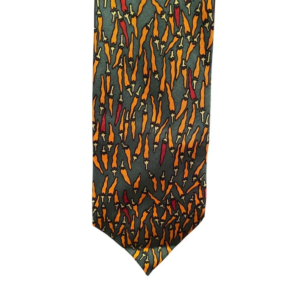 Museum of Fine Arts Boston Chili Pepper Silk Neck‎ Tie Abstract Art